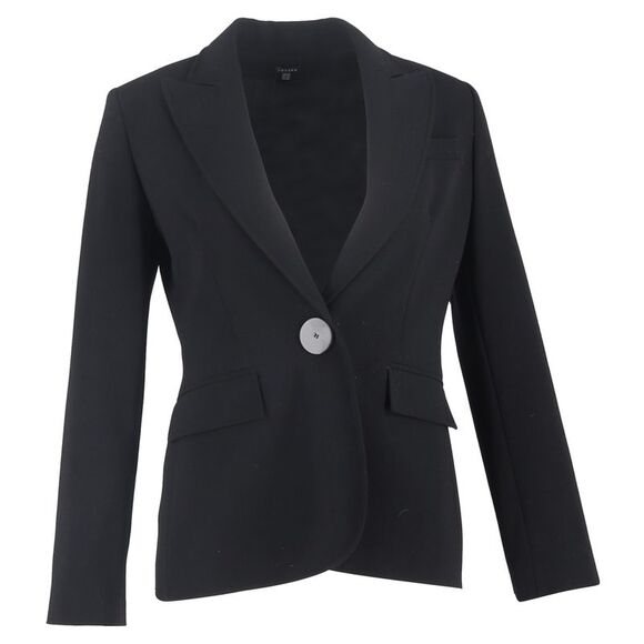 Joseph Single Button Blazer in Black Polyester